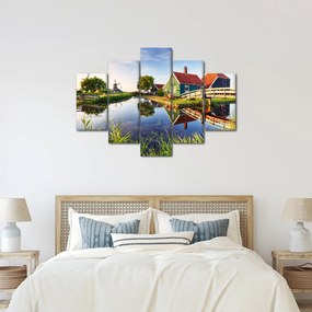 Tablou cu mori din Olanda (150x105 cm)