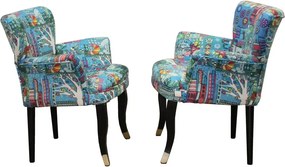 Fotoliu cocktail Relax Homs textil albastru