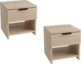 Noptiere HAVANA (2 buc), stejar sonoma