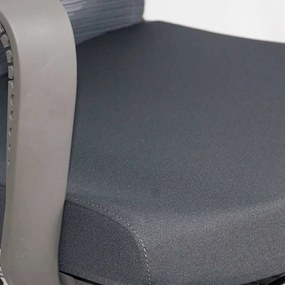 Scaun ergonomic SYYT 9502 gri, rabatabil cu suport de picioare