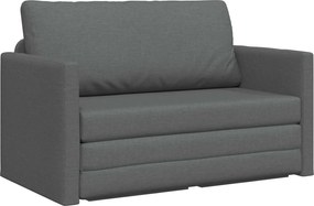 vidaXL Canapea extensibilă cu 2 locuri pliabilă Gri închis