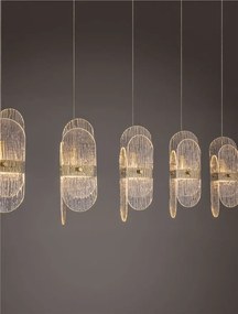 Lustra LED suspendata liniara design decorativ LUCIEN 3000K