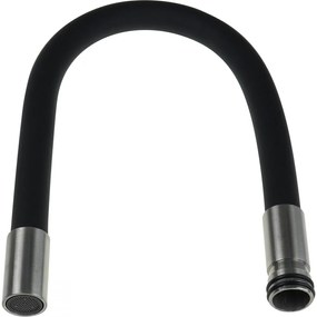 Pipa flexibila pentru baterie bucatarie Deante Luno negru inox Negru/Inox