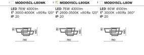 Lustra LED aplicata design minimalist Rida aurie