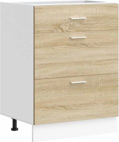 vidaXL Dulap de bază de bucătărie “Lyon” lemn de stejar Sonoma