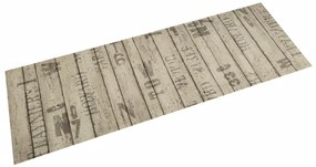 vidaXL Covor de bucătărie lavabil, model gard, 45x150 cm, catifea