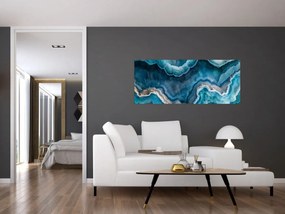 Tablou - Detaliu de acvamarin (120x50 cm)