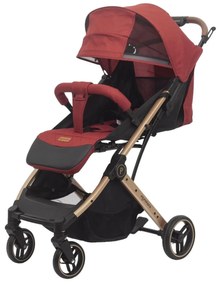 Carucior sport pentru copii, pliere compacta pentru avion cu sistem tip troller CPC-44-rosu