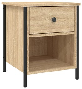 vidaXL Noptieră, stejar sonoma, 40x42x50 cm, lemn compozit