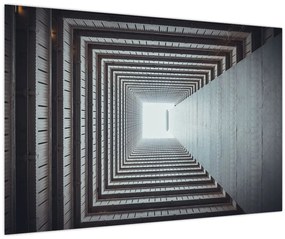 Tablou - Vedere din interiorul clădirii (90x60 cm)