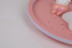 Brilagi - Lampă de plafon LED pentru copii BUNNY, 83W, 230V, 3000–6000K, reglabilă, cu telecomandă