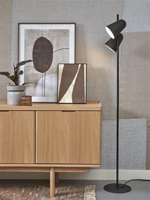 Lampadar, Lampa de podea cu doua spoturi directionabile Salamanca negru