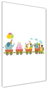 Tablou din Sticlă Tren vesel
