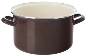 Orion Oală emailată cu margine Brown, 6,5 l, 6,5 l
