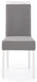 Scaun de bucaterie Clarion, gri/alb