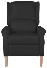 329270 vidaXL Fotoliu de masaj rabatabil, negru, material textil