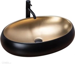 Lavoar pe blat Rea Melania Black 60 cm negru auriu
