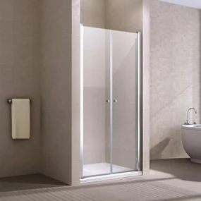 Westy 100  ușă de duș batantă cu două canaturi, 195cm, 6mm