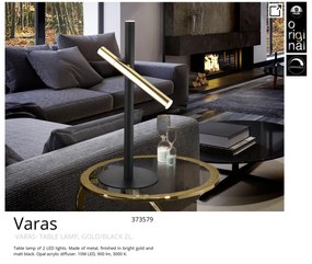 Lampa de masa LED design modern minimalist Varas negru/auriu SV-373579