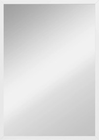 HOMCOM Oglindă de perete dreptunghiulară cu cârlige, din sticlă și MDF, 40x60 cm, albă | Aosom Romania
