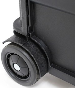 Carucior cumparaturi Pliabil Maner telescopic Negru 39 x 42 x 37 cm