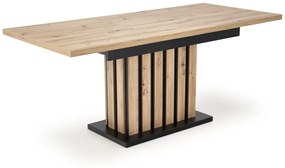 Masa extensibila Lamello stejar artizan/negru L130-180xl80xh76 cm