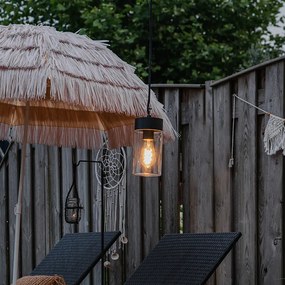 Lampă modernă suspendată neagră IP44 - Jarra