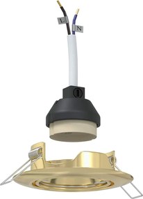 vidaXL Spot 24 pcs Auriu 9 x 9 x 2.5 cm Metal