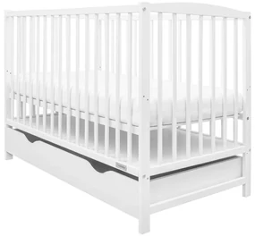 New Baby Pătuț Lilly cu sertar, alb