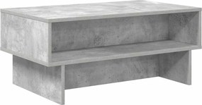 vidaXL Masă de cafea Gri din beton 80 x 46 x 35 cm Lemn compozit