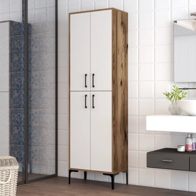 Dulap cu rafturi Berliner (Nuc + Alb). 1072513
