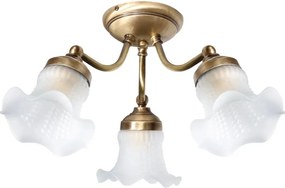 Lustra aplicata din alama design italian Glass Bell 3L