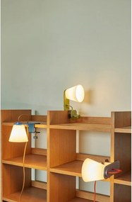 Veioză gri cu abajur din sticlă (înălțime 23 cm) Lure – Hübsch