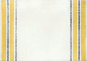 Covor FUNK CHENILLE, 75x150 cm, forma dreptunghiulara, poliester, galb