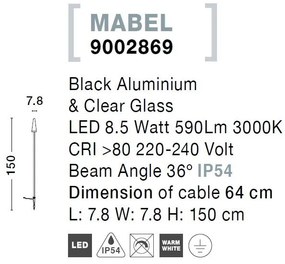 Corp de iluminat LED exterior IP54 cu tarus MABEL
