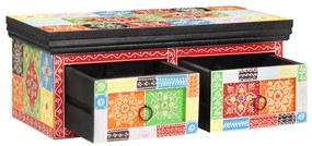 vidaXL Cabinet TV montat pe perete 60x30x24 cm Lemn Masiv Mango Aspru