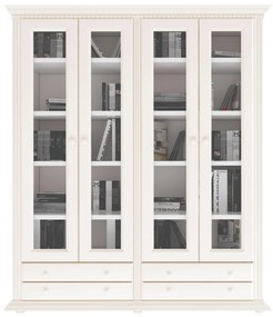 Biblioteca dubla Regal, tip vitrina, lemn masiv 180 x 45 x 203cm