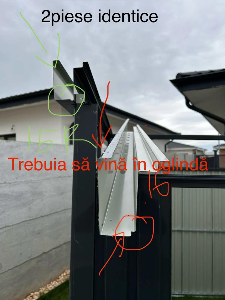 Am o mică problemă cu o căsuță Outsunny luată de la voi, număr comandă 89600200696. 

Am primit, totul ok, s-a început asamblarea și când mai era puțin, ataaat de puțin…am găsit o piesă greșită. 
Discutam despre traversa din dreapta a acoperișului care în loc să fie pentru partea dreaptă, s-a trimis în pachet tot una de stânga. 
Aici discutăm despre piesa  16R din schema de montaj, care este identică lui 15 R. (Practic am 15R de două ori). 
Din păcate montajul este total compromis fără piesa 16R livrată corect 😟. 
